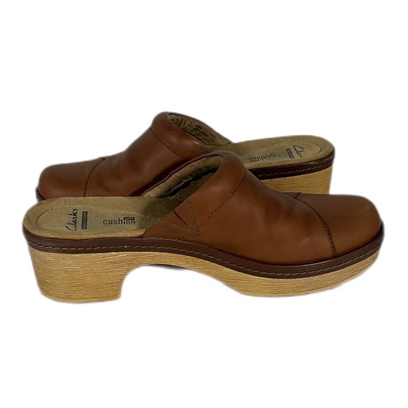 Clarks Collection Soft Cushion Preslet Sheen Clog Mule Size 7.5 - Picture 5 of 9